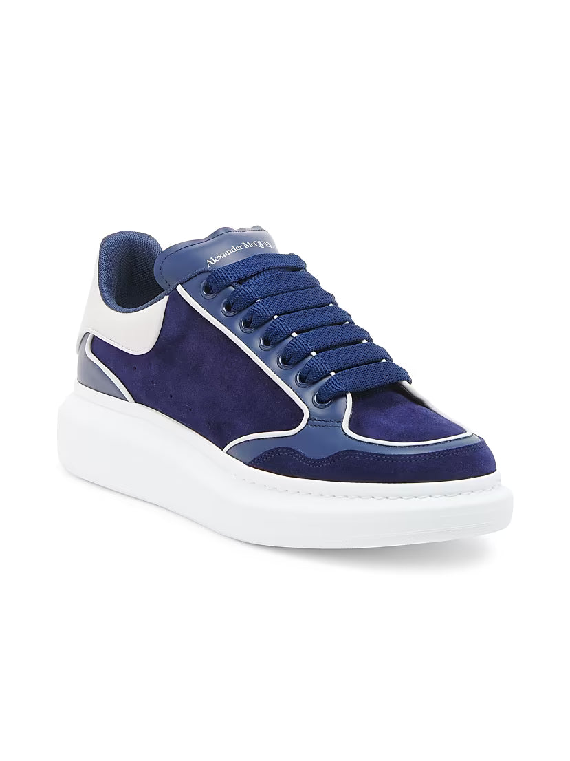 Blue Suede Luxury Sneakers | Men’s Designer-Style Shoes Donienstore