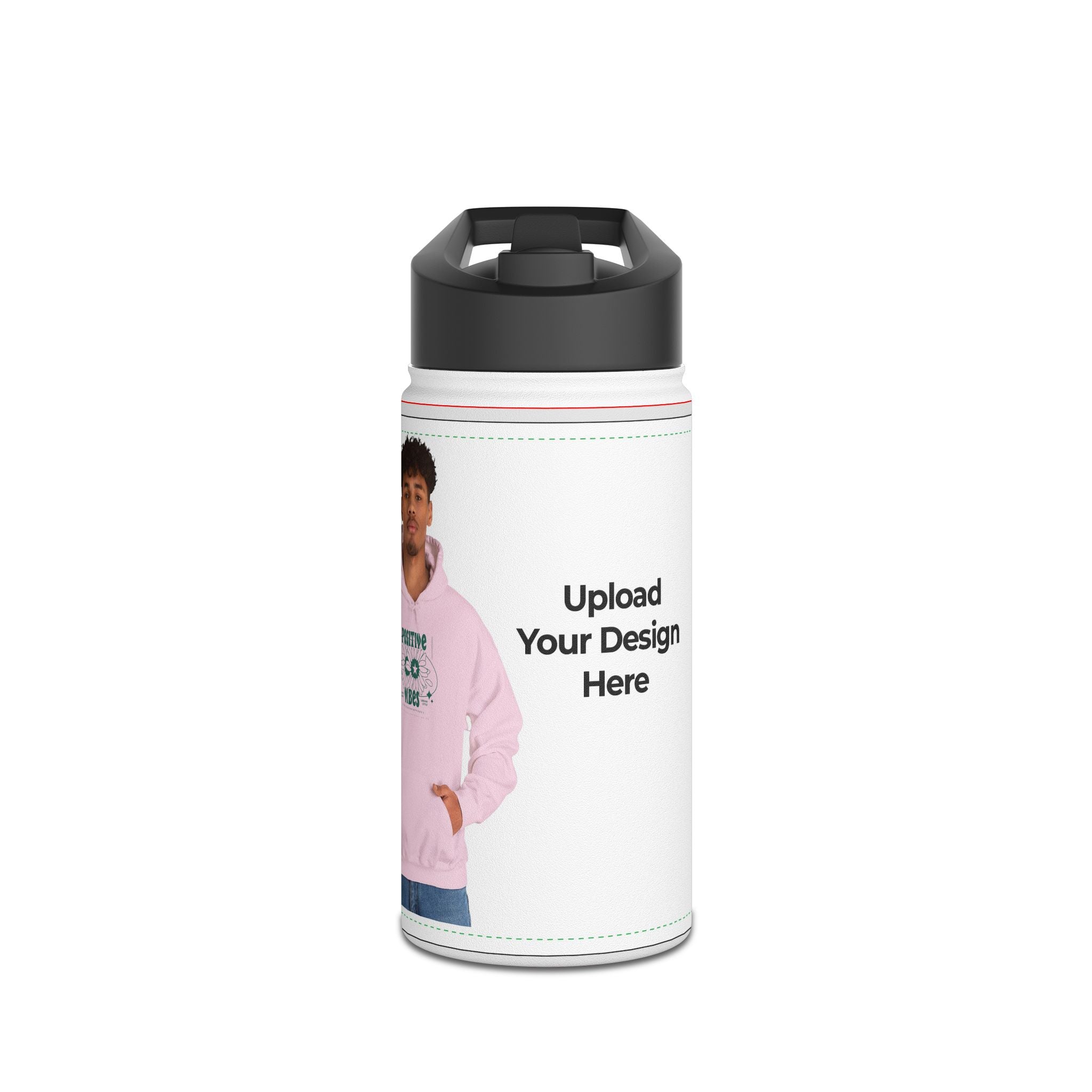 Water Bottle Personalized Stainless Steel Water Bottle, Custom Design Hydration Container, Travel Mug Gift, Outdoor Sports Bottle, Eco-friendly Drinkware