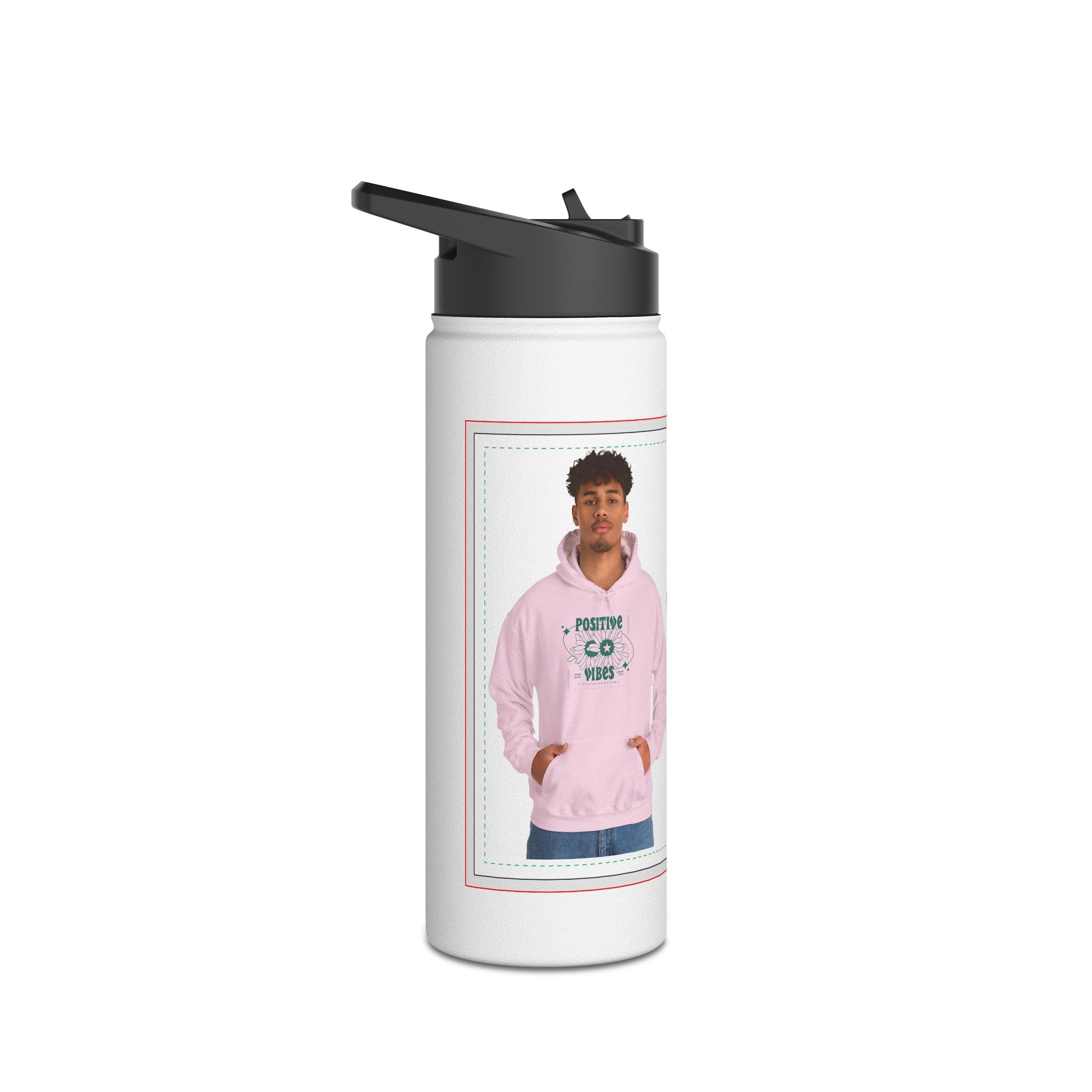 Water Bottle Personalized Stainless Steel Water Bottle, Custom Design Hydration Container, Travel Mug Gift, Outdoor Sports Bottle, Eco-friendly Drinkware