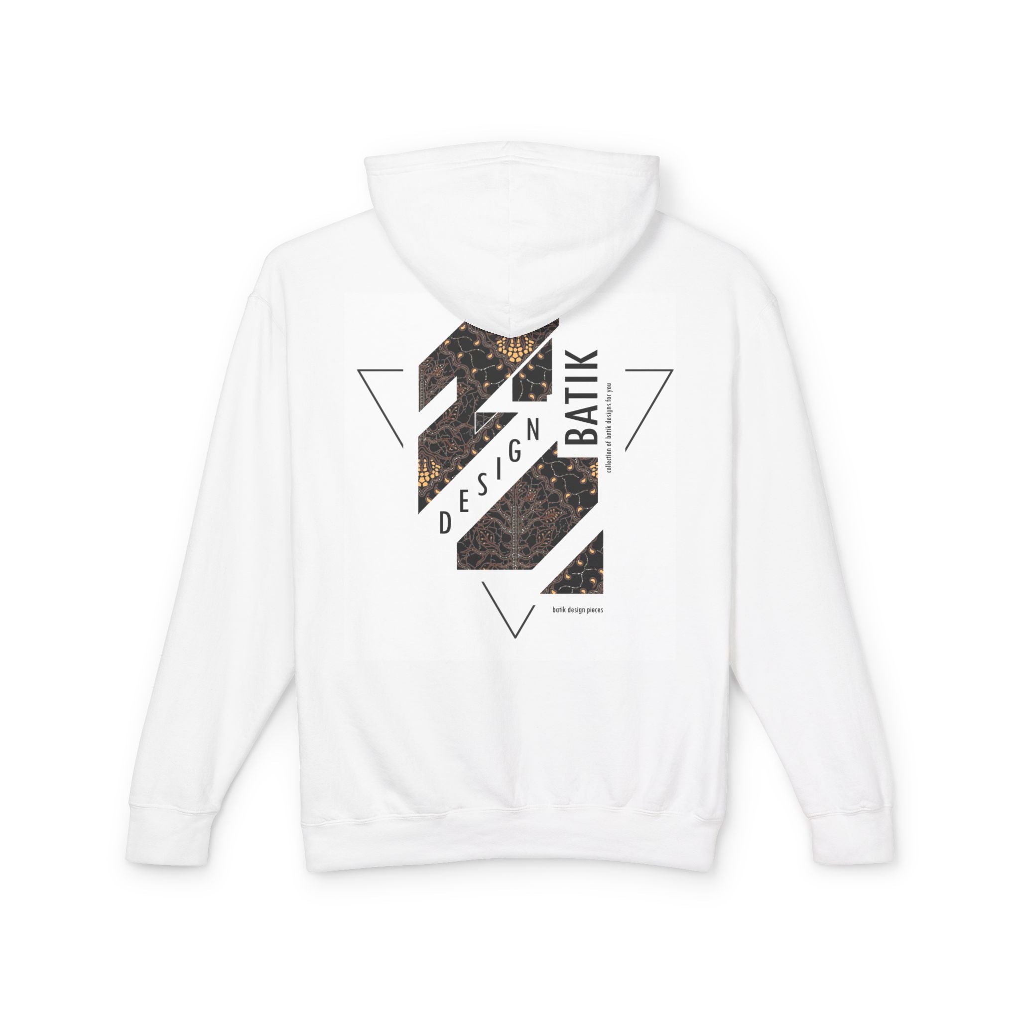 Modern Batik Lightweight Hoodie - Unique Gift for Him & Her