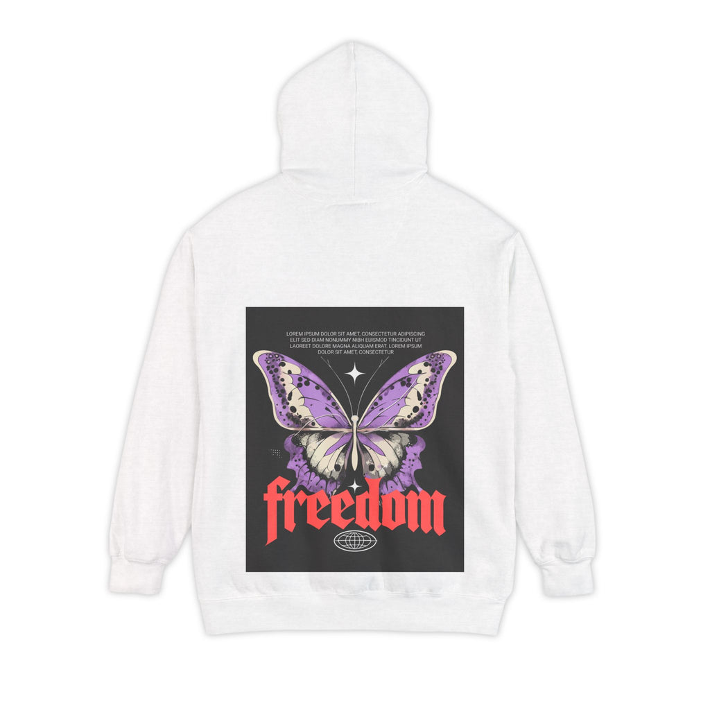 Freedom Butterfly Graphic Hoodie, Unisex Cozy Sweatshirt, Perfect for Gifting, Trendy Lifestyle Apparel, Spring Fashion Must-Have