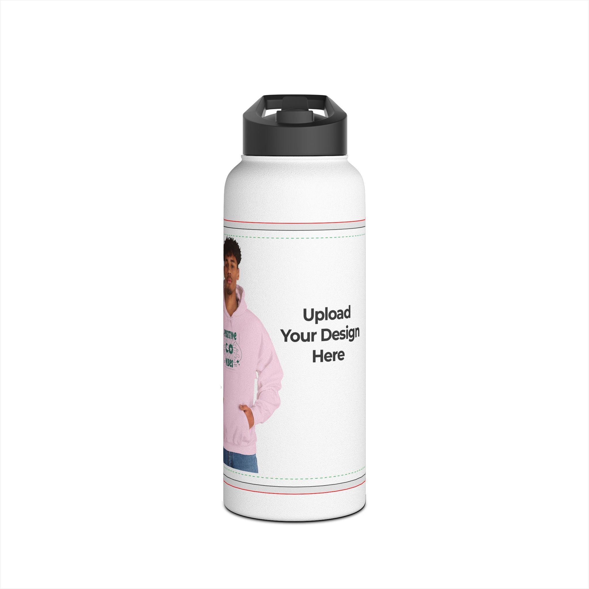 Water Bottle Personalized Stainless Steel Water Bottle, Custom Design Hydration Container, Travel Mug Gift, Outdoor Sports Bottle, Eco-friendly Drinkware