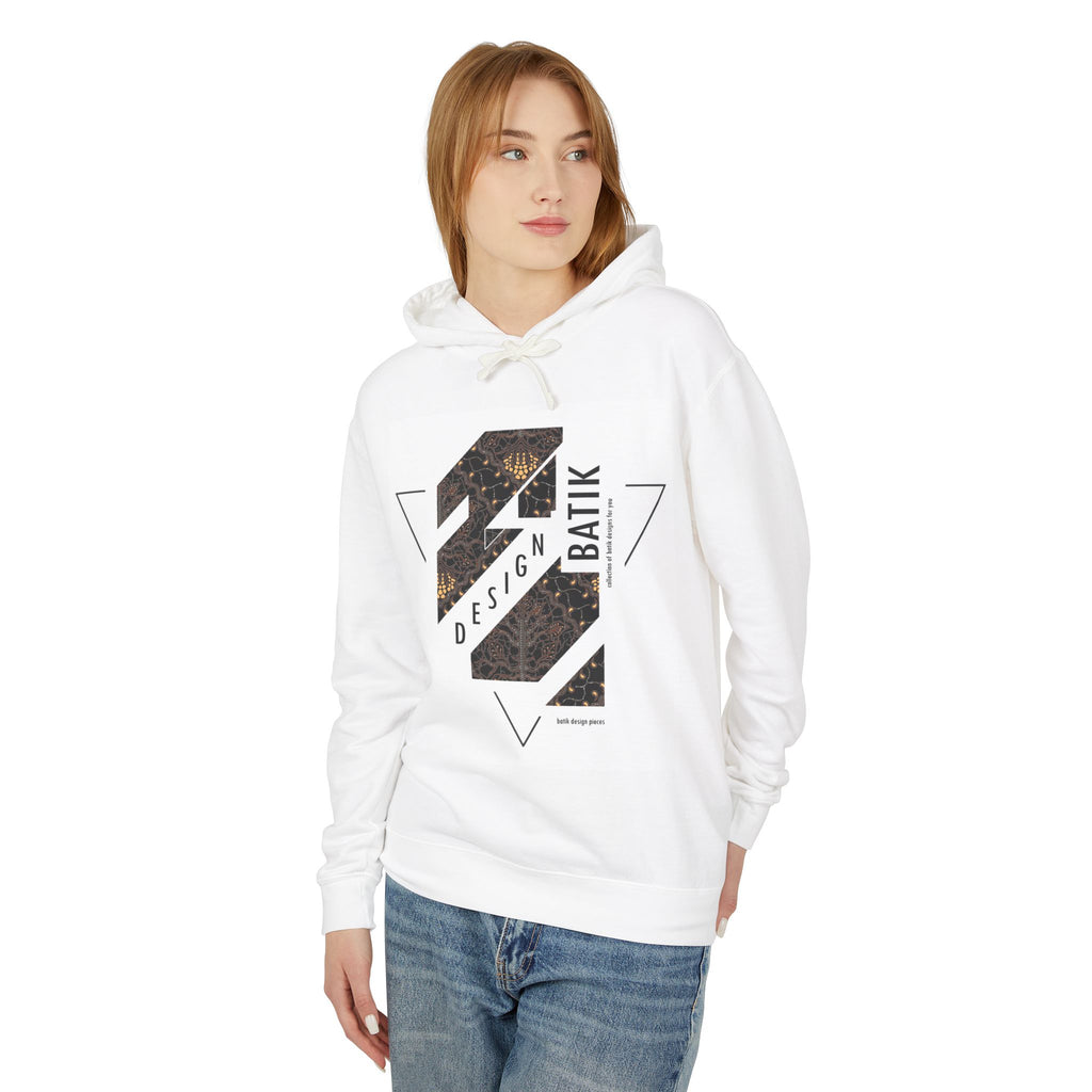 Modern Batik Lightweight Hoodie - Unique Gift for Him & Her