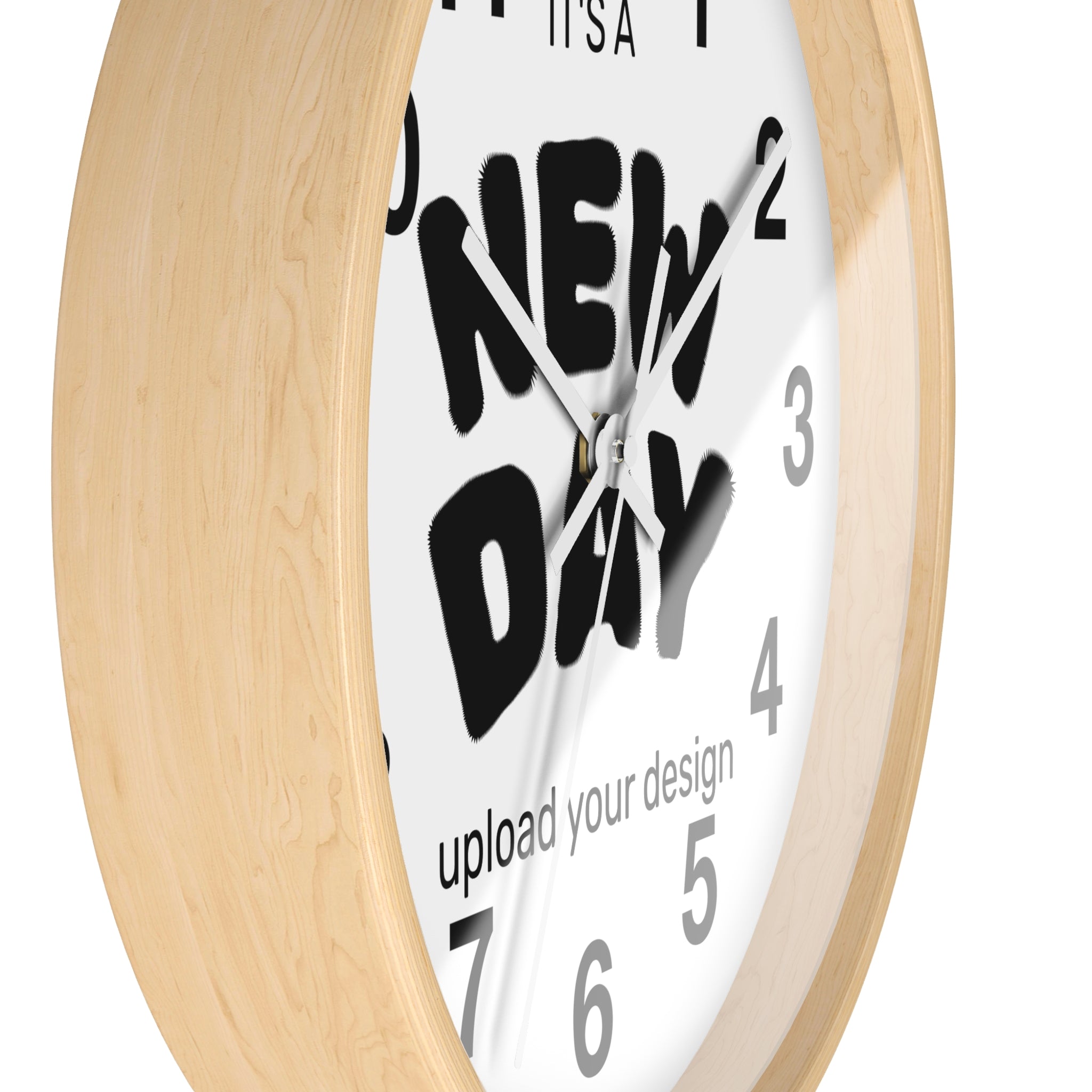 Motivational Wall Clock - It's A New Day, Home Decor, Gift for Her, Inspirational Office Decor, Modern Wall Art