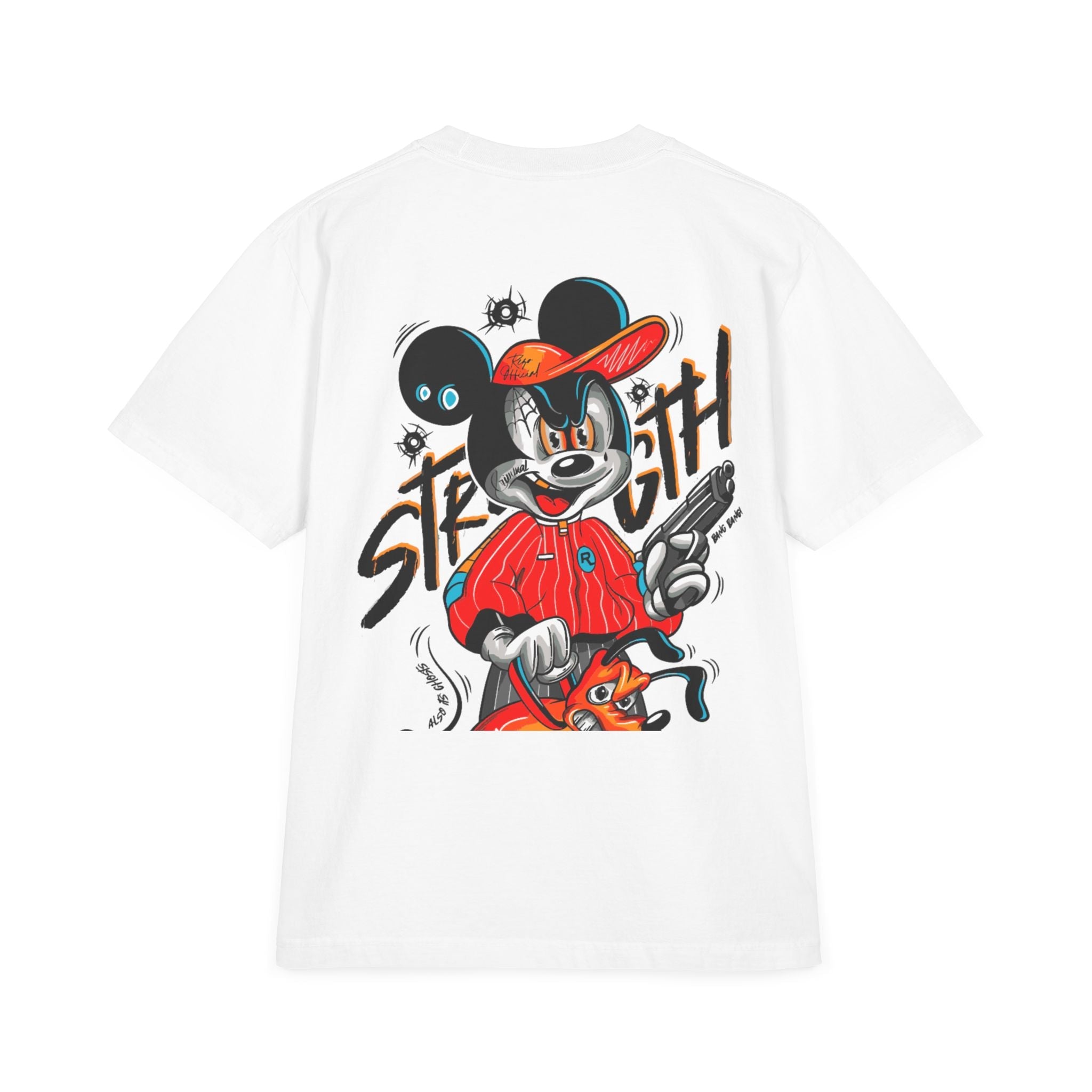 Streetwise Graphic T-Shirt - 'Straight' Retro Cartoon Design Printify