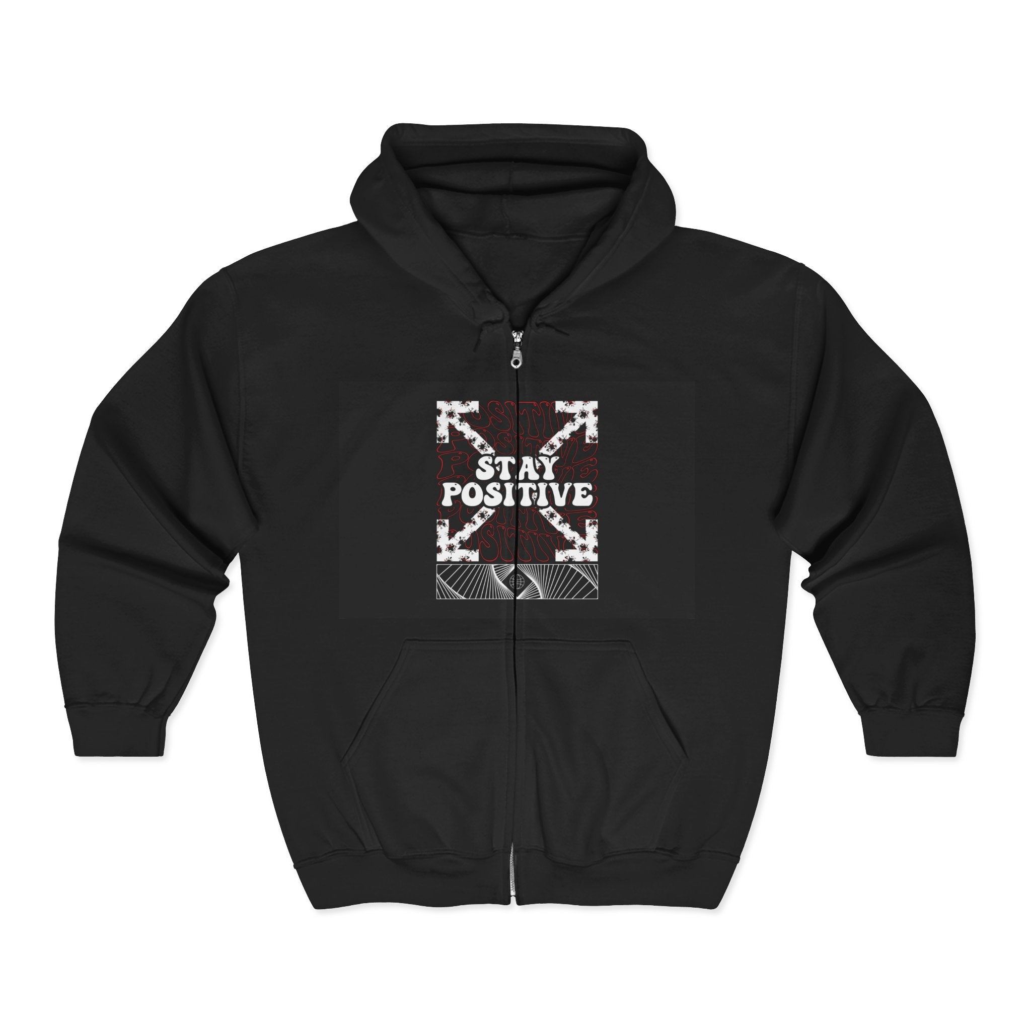 Stay Positive Zip Hoodie