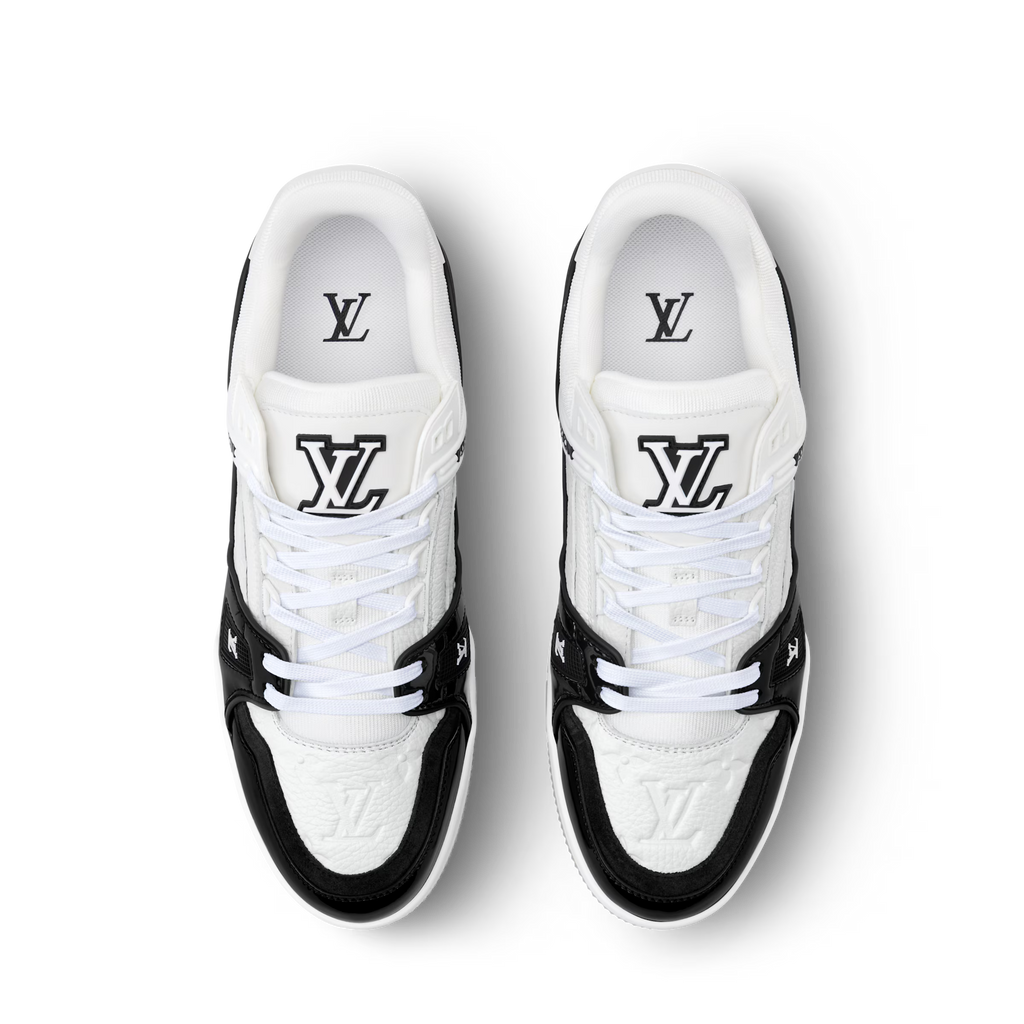 Luxury Black Monogram Sneaker – Designer-Inspired Streetwear, Unisex Premium Shoe