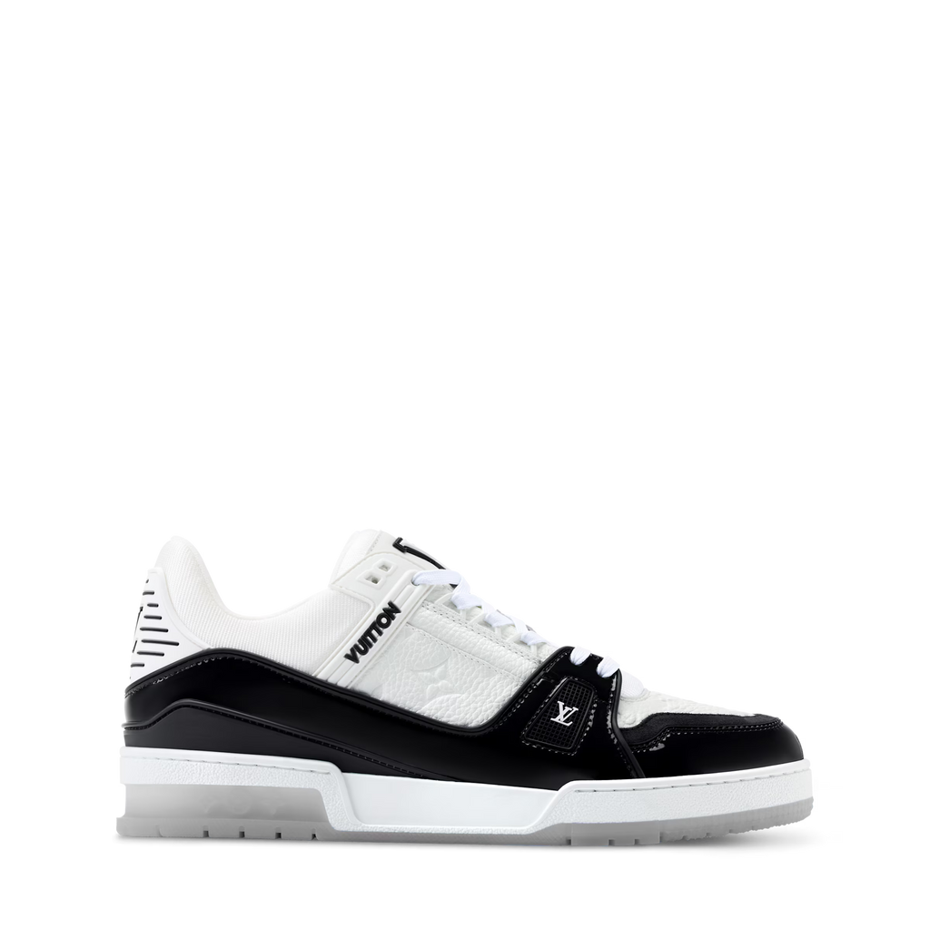 Luxury Black Monogram Sneaker – Designer-Inspired Streetwear, Unisex Premium Shoe