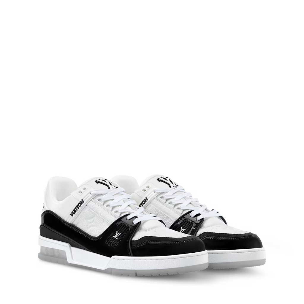 Luxury Black Monogram Sneaker – Designer-Inspired Streetwear, Unisex Premium Shoe