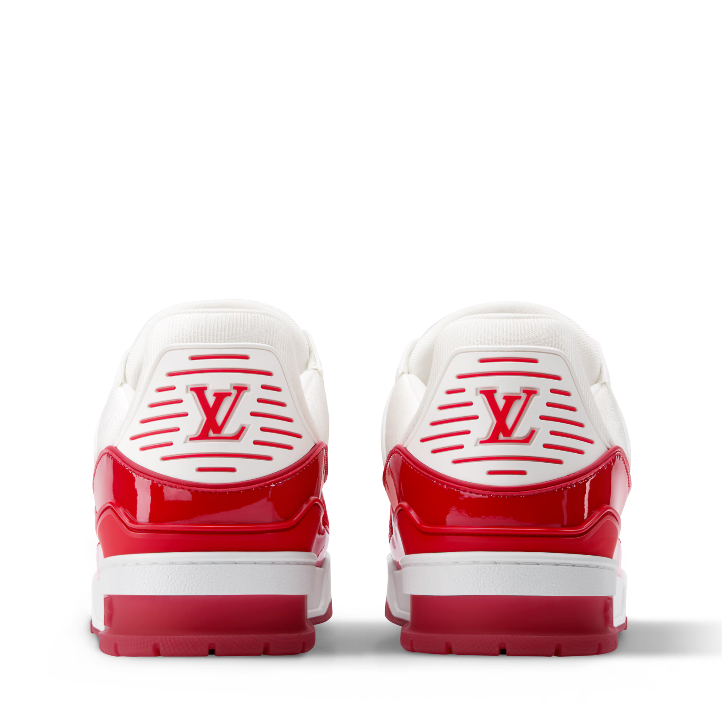 Luxury Red Monogram Sneaker – Designer-Inspired Streetwear, Unisex Premium Shoe