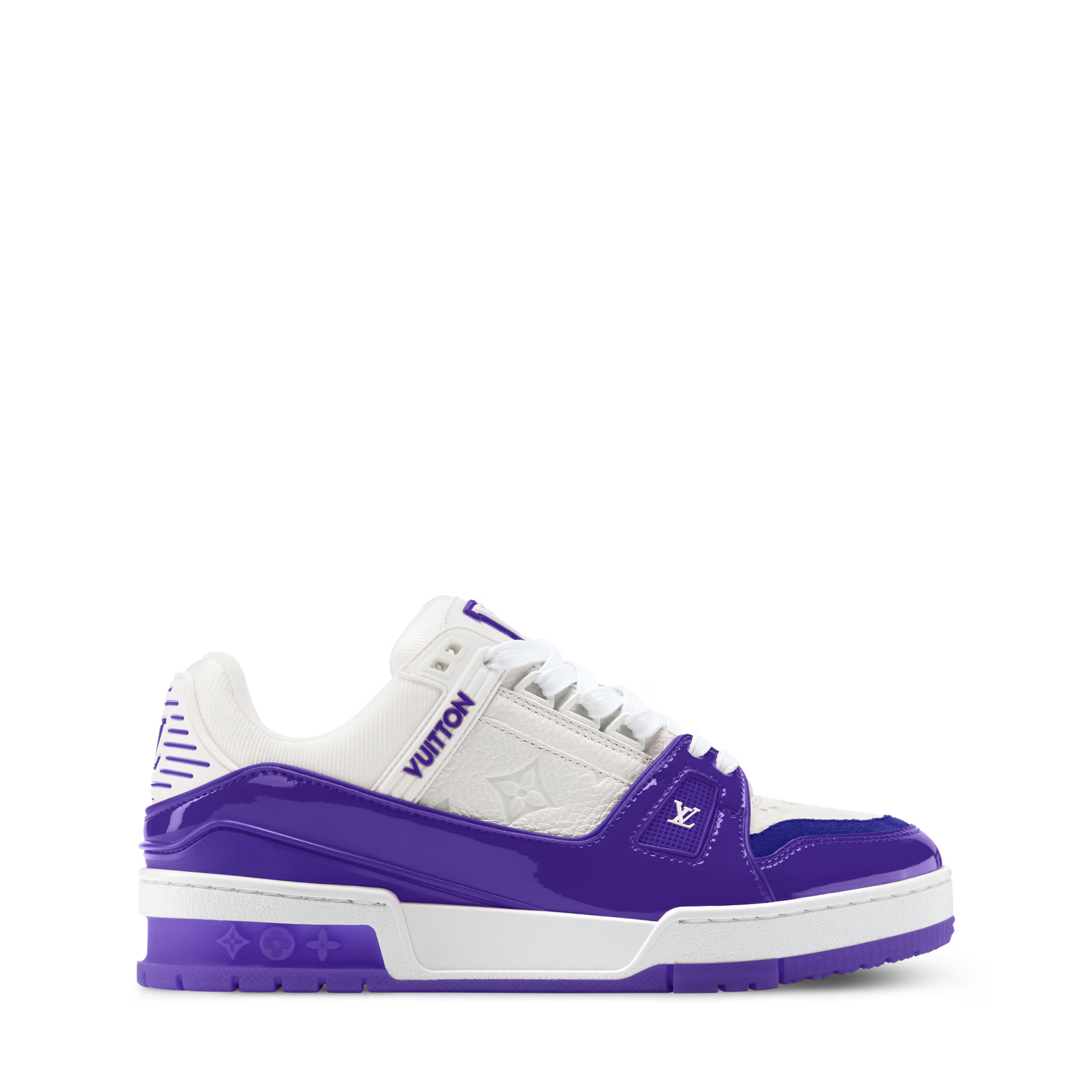 Luxury Purple Monogram Sneaker – Designer-Inspired Streetwear, Unisex Premium Shoe
